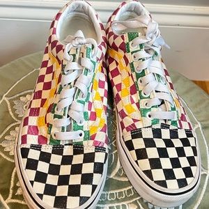 Vans old skool glitter Mardi Gras unisex sneakers women’s 9.5 men’s 8